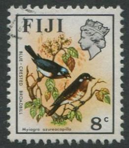 FIJI - 8c BLUE-CRESTED BROADBILL - USED