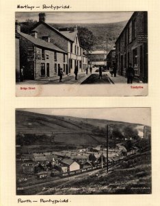 GB Wales TAFF VALE RAILWAY Cards{2} Troedyrhiw Porth Pontypridd 1921 RL92 