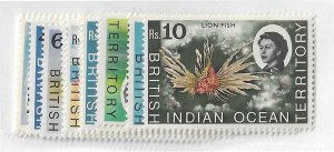 British Indian Ocean Territory Sc #16-33  set of 17 NH VF