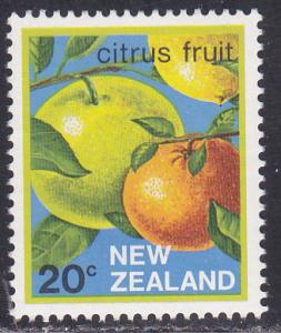 New Zealand  # 762, Citrus Fruit, Mint NH, 
