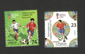 SERBIA-MNH SET-SPORT-SOCCER-FOOTBALL-FIFA WORLD CUP RUSSIA 2018.