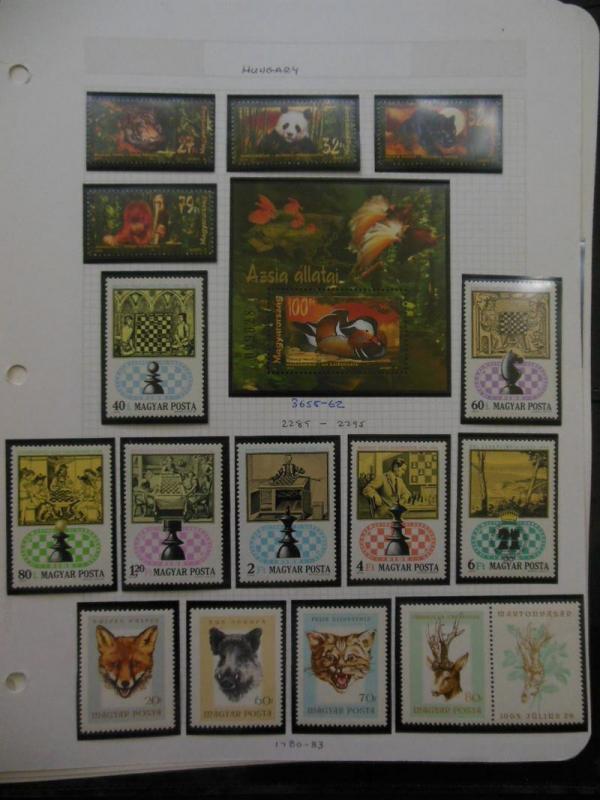 HUNGARY : Beautiful collection. All VF Mint NH. Topicals. Scott Catalog $100.00.