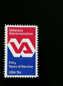 1980 15c Veterans Administration, Fifty Years of Service Scott 1825 Mint F/VF NH