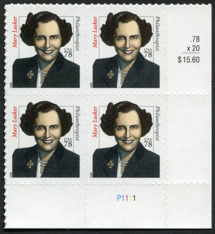 USA 3432b MNH Plate Block of 4