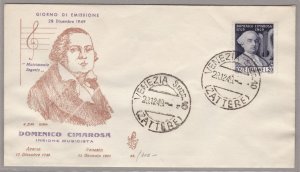 1949 REPUBLIC - Cimarosa No. 615 VENETIA UNTRAVELED