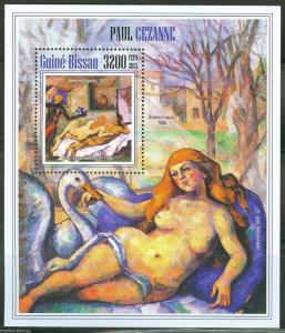 GUINEA BISSAU 2013 PAUL CEZANNE  SHEET MINT NH