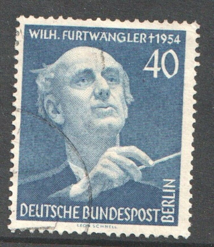 1955 WEST BERLIN GERMANY - S.G: B 125 - FURTWANGLER(CONDUCTOR) - USED