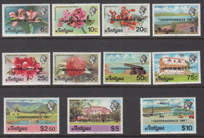 Antigua 607-617 MNH VF