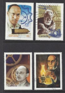 Canada #1832 Used set, Millennium Collection, Fathers of Invention