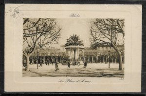 Postcard French Algeria, Blida, La Place d'Armes Square, LL VF Posted !!