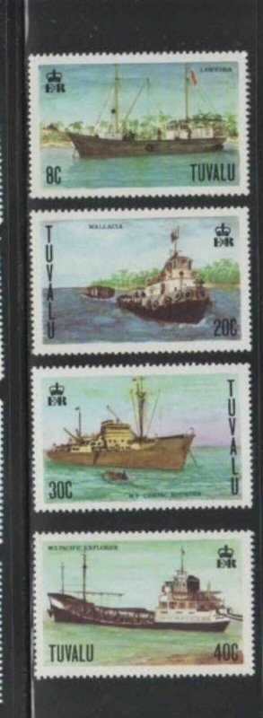 TUVALU #77-80 1978 SHIPS MINT VF NH O.G