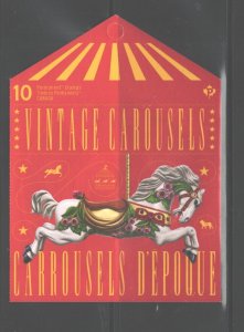 CANADA  2022 VINTAGE CAROUSELS  NEW ISSUE BOOKLET COMPLETE