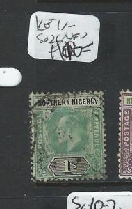 NORTHERN NIGERIA (P1907B) KE 1/-SG26  VFU