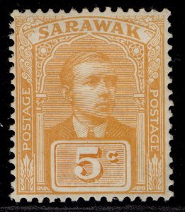 SARAWAK GV SG80, 5c yellow-orange, M MINT. Cat £12.