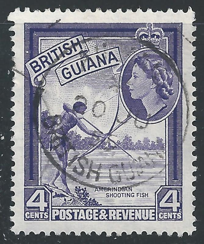 British Guiana #256 4¢ Indian Shooting Fish