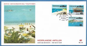 NETHERLANDS ANTILLES 1976 TOURISM Set Cachet FDC Sc 378-380