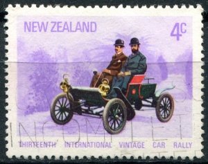 New Zealand Sc#490 Used, 4c multi, 13th International Vintage Car Rally (1972)