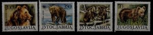 Yugoslavia 1880-83 MNH WWF-88/Bears SCV16.20