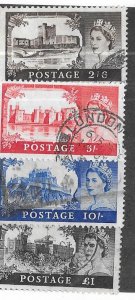 GB #371-374  Queen Elizabeth Castle issue  (U)set complete CV $8.50