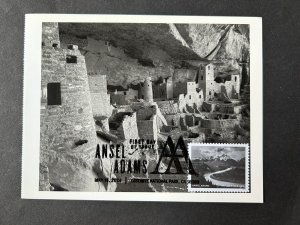 Ansel Adams 2024 FDC Maxicard Maximum Postcard Cliff Palace Ruin Mesa Verde Park