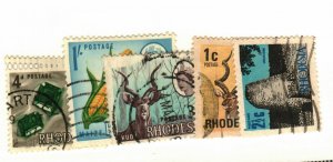 Rhodesia #225-6, 229 ,277,  328 used