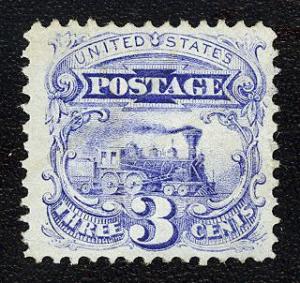 #114, Mint, VF-slightly disturbed OG, with hinge