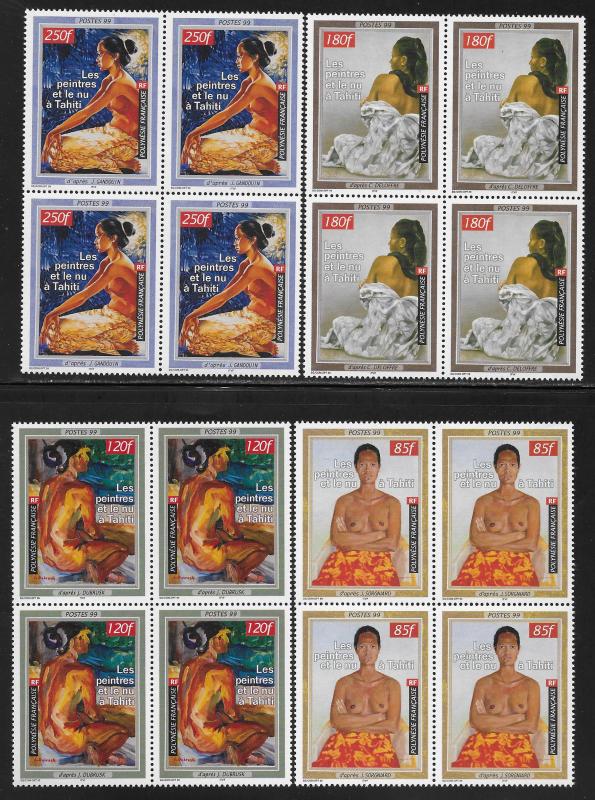 FRENCH POLYNESIA SC# 764-67 B/4  FVF/MNH 1999