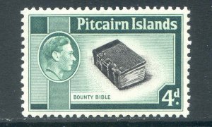 Pitcairn Islands 4d Black & Emerald SG5b Mounted Mint