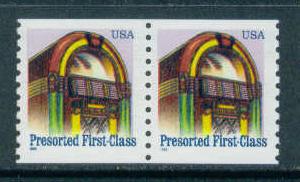 2911 25c Juke Box Fine MNH Pair