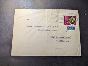 1950 Germany Cover Kaiserland to Kettwig Ruhr Friedrich Liegel