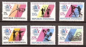 Indonesia - 1984 - Mi. 1140-45 (Olympics) - MNH - BG086