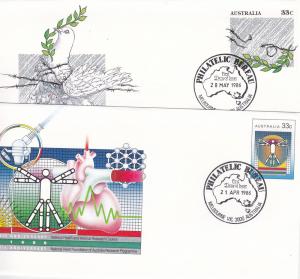 Australia Postal Stationery, 13 Different First Day Covers