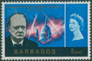 Barbados 1966 SG336 1c Churchill MLH