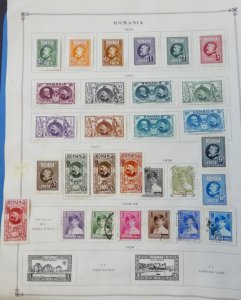 EDW1949SELL : ROMANIA Extensive Mint & Used collection on album pages 1930s-60s