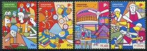 Singapore 2021 MNH Cultures Stamps Hawker Culture Gastronomy Traditions 4v Set