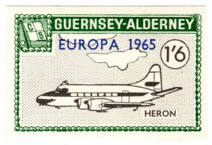 (I.B) Guernsey Cinderella : Alderney 1/6d (Commodore Shipping)  