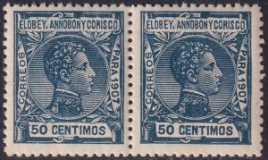 Elobey Annobon & Corisco 1907 Sc 47 pair MNH**