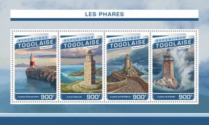 TOGO - 2016 - Lighthouses - Perf 4v Sheet - Mint Never Hinged