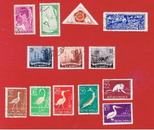 Romania  #1173 1199  VF used   3 sets   Free S/H 