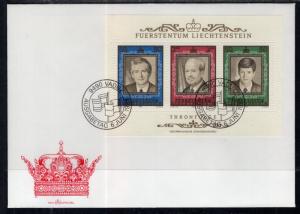 Liechtenstein 885 Souvenir Sheet U/A FDC