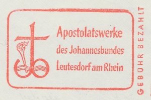 Meter cut Germany 1960 Apostolic work - Johannes - John - Bible - Cross