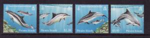 Pitcairn Is.-Sc#733-6-unused NH  set-Dolphins-Marine Life-2012-