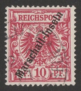 GERMANY Marshalls 1899 Marschall-Inseln on 10pf red Berlin issue. Expertised.