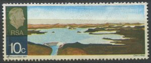 South Africa Sc#370 Used, 10c multi, H.F. Verwoerd-dam (1972)