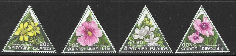 PITCAIRN ISLANDS SG535/8 1998 FLOWERS FINE USED 