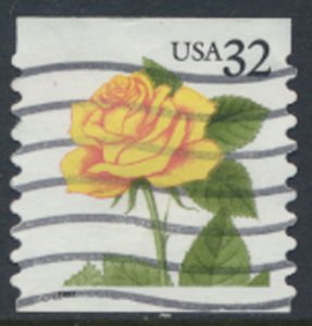 USA  SC# 3054   Used   Yellow Rose Used  from Coil 1997 see scan