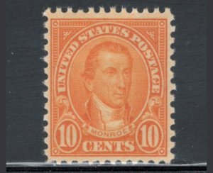 United States 1927 James Monroe 10c Scott # 642 MNH