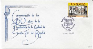 Colombia #C790  90p Bogota 450th Anniversary  (FDC)