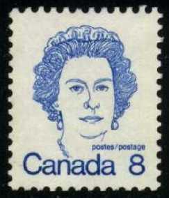 Canada #593 Queen Elizabeth II, used (0.25)