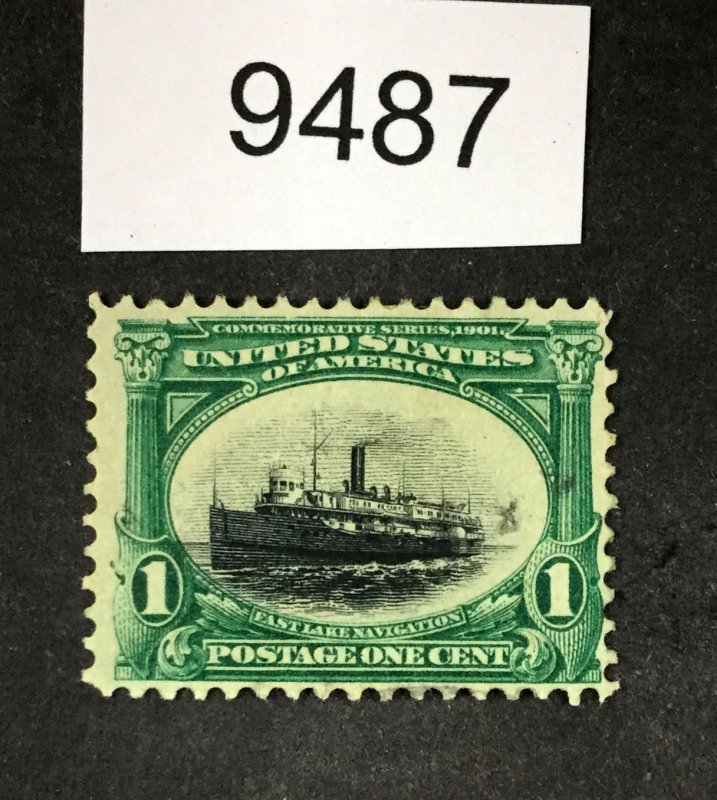 MOMEN: US STAMPS #294 UNUSED NO GUM LOT #9487